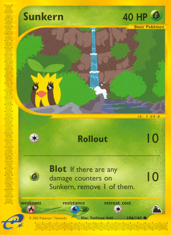 Sunkern Skyridge card