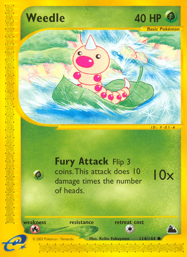 Weedle Skyridge card