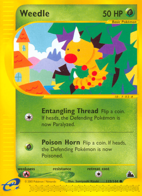 Weedle Skyridge card