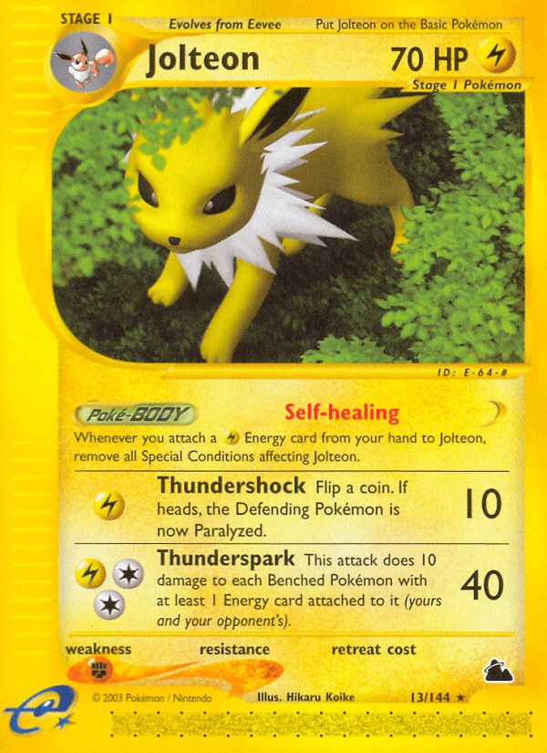 Jolteon Skyridge card