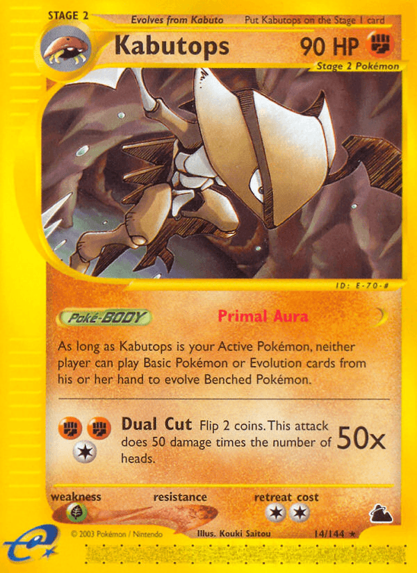 Kabutops Skyridge card