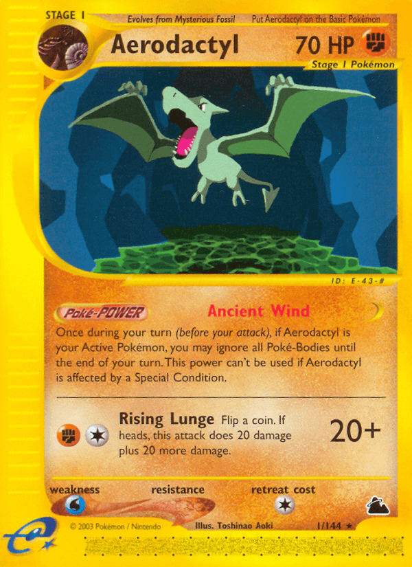 Aerodactyl Skyridge card