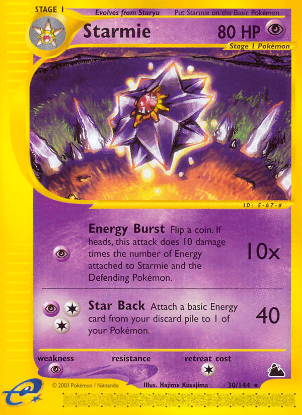 Starmie Skyridge card