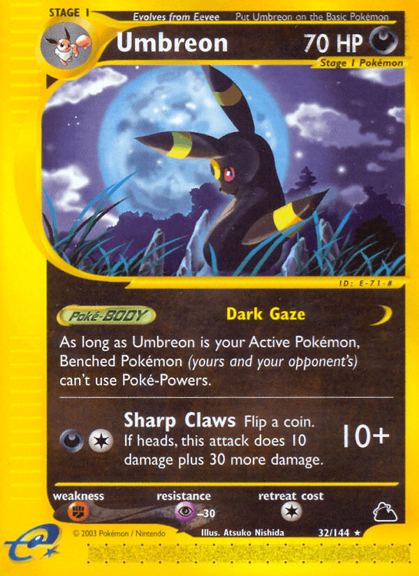 Umbreon Skyridge card