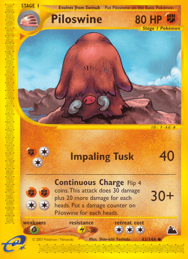 Piloswine Skyridge card