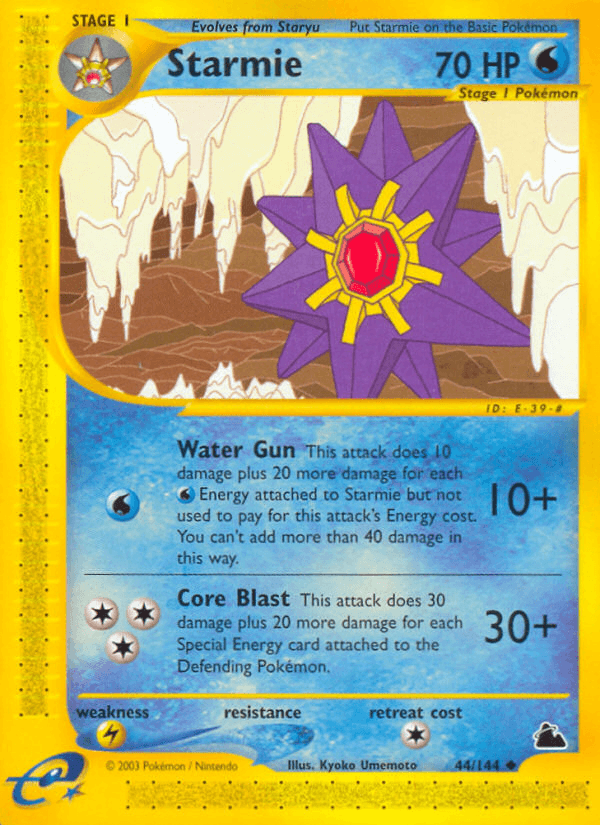 Starmie Skyridge card