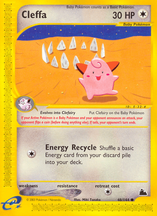 Cleffa Skyridge card
