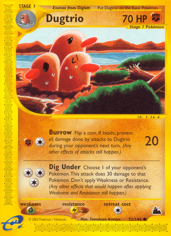 Dugtrio Skyridge card