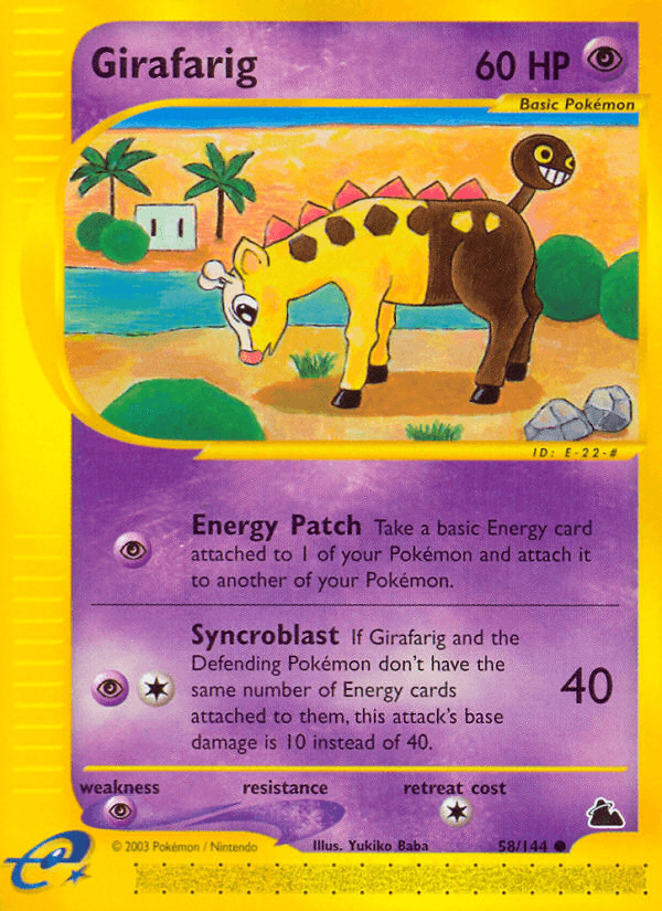 Girafarig Skyridge card