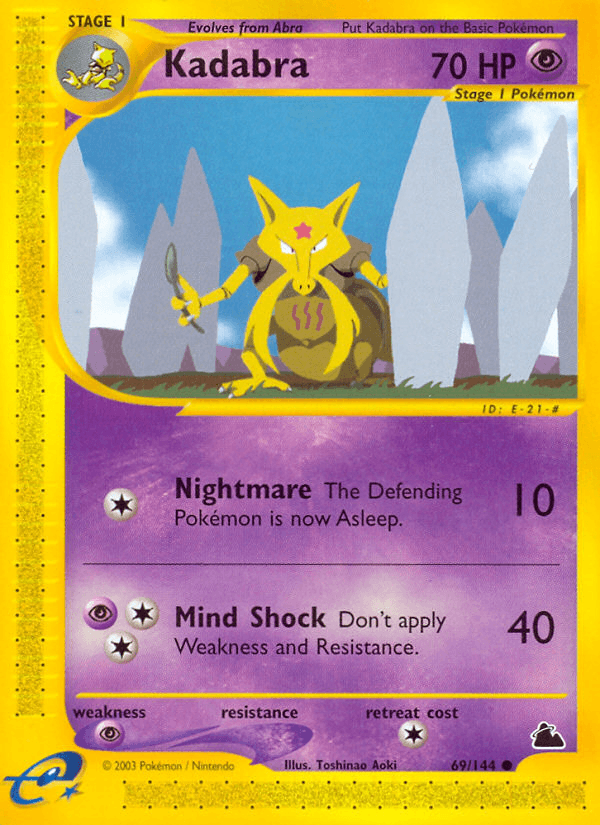 Kadabra Skyridge card