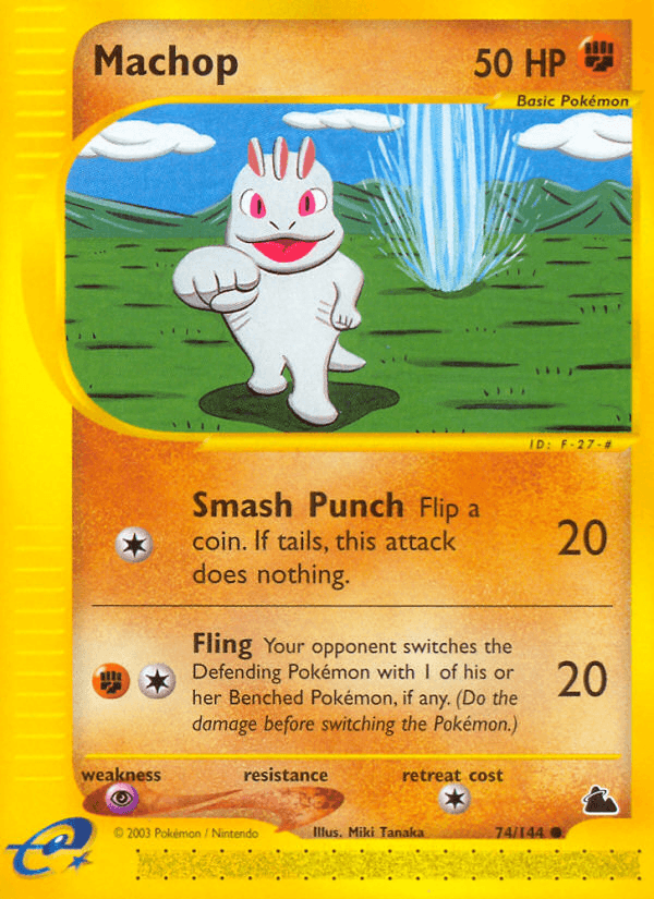 Machop Skyridge card