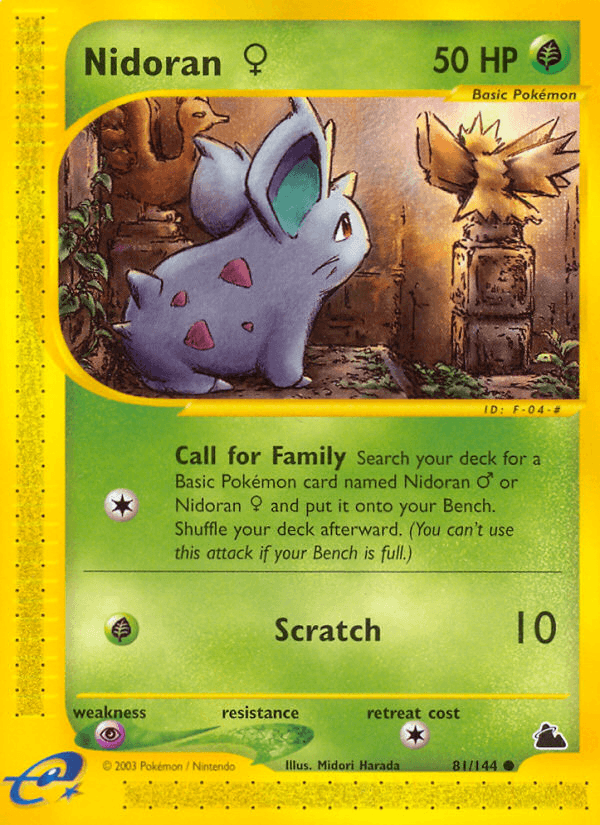 Nidoran ♀ Skyridge card