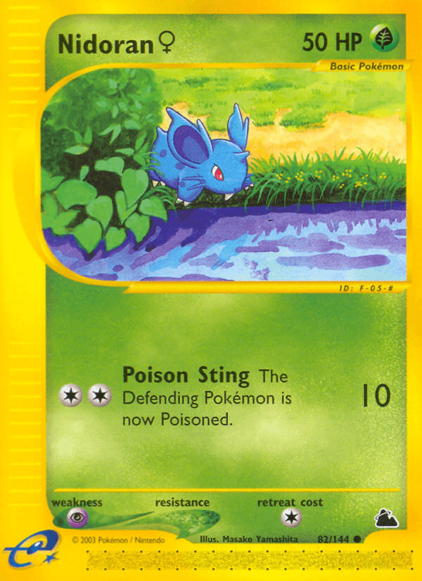 Nidoran ♀ Skyridge card