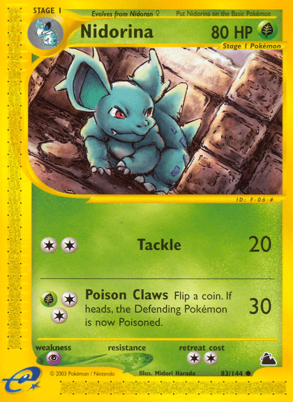 Nidorina Skyridge card