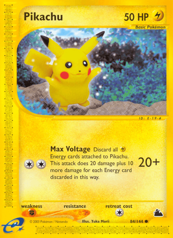 Pikachu Skyridge card