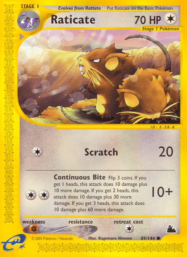 Raticate Skyridge card