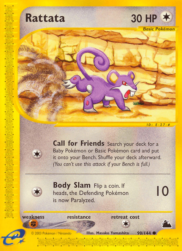 Rattata Skyridge card