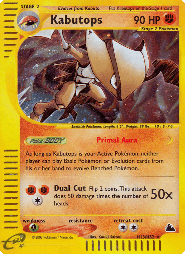 Kabutops Skyridge card