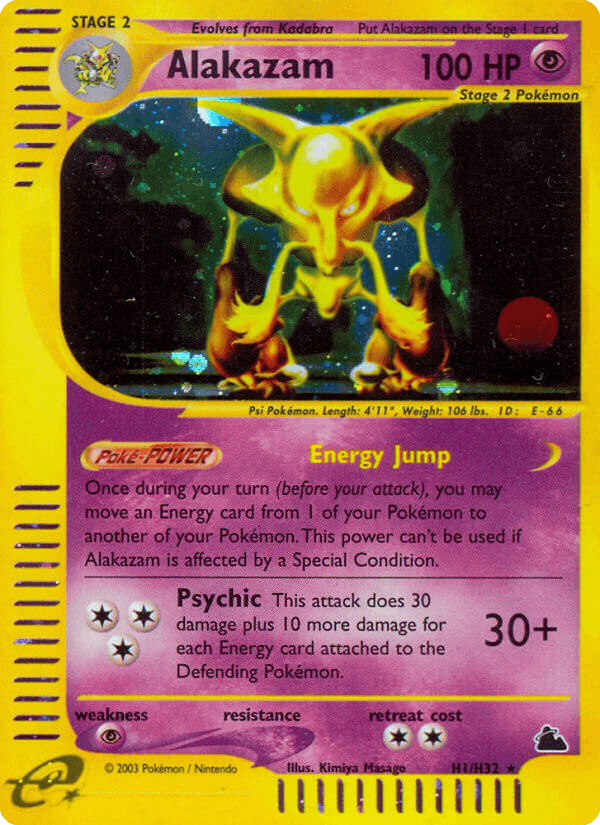 Alakazam Skyridge card