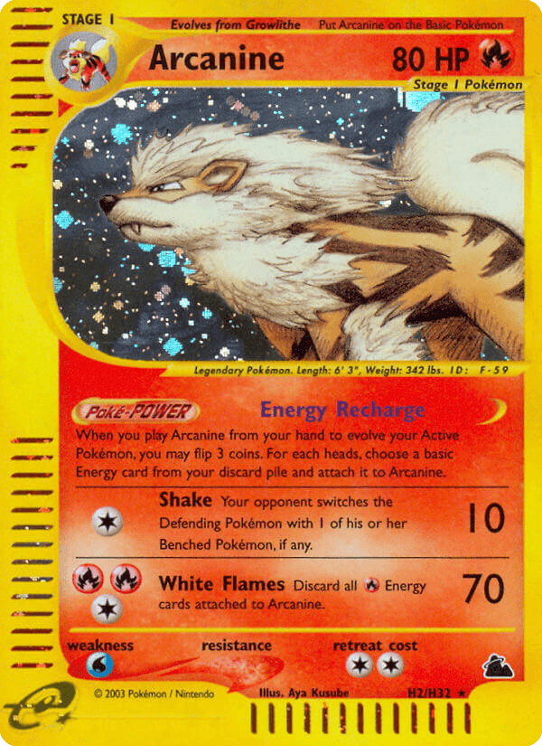 Arcanine Skyridge card