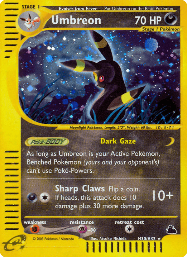 Umbreon Skyridge card
