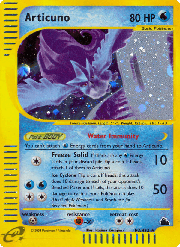 Articuno Skyridge card