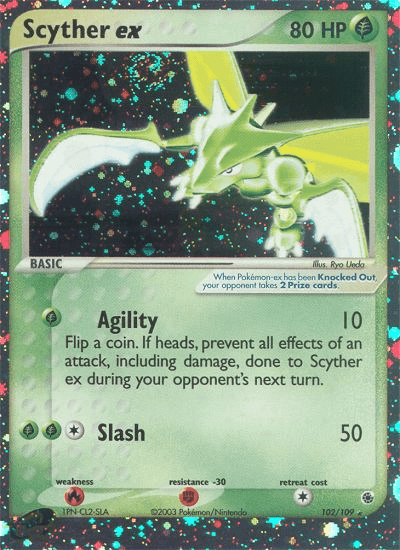 Scyther ex Ruby & Sapphire card