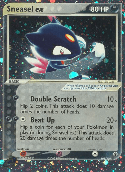 Sneasel ex Ruby & Sapphire card
