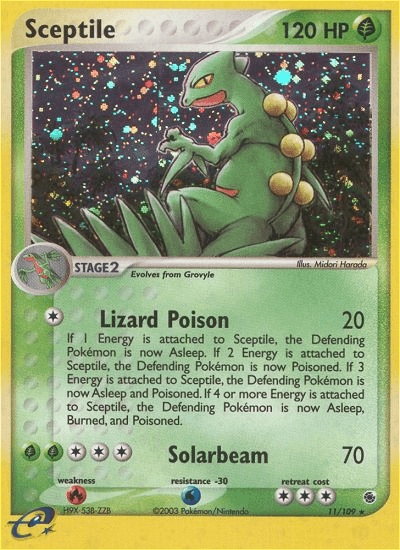 Sceptile Ruby & Sapphire card