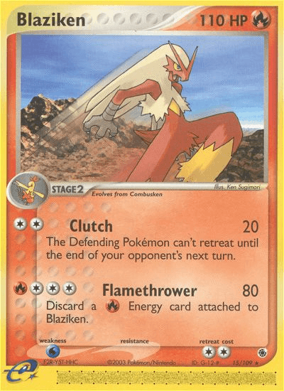 Blaziken Ruby & Sapphire card