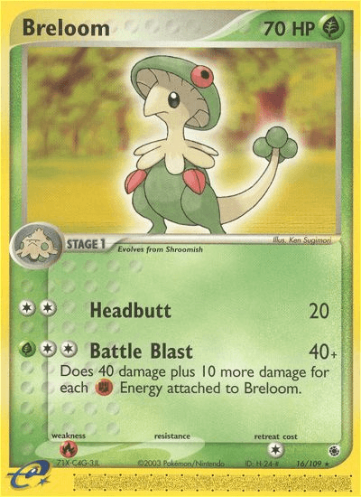 Breloom Ruby & Sapphire card