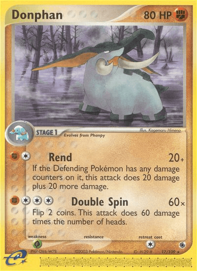 Donphan Ruby & Sapphire card