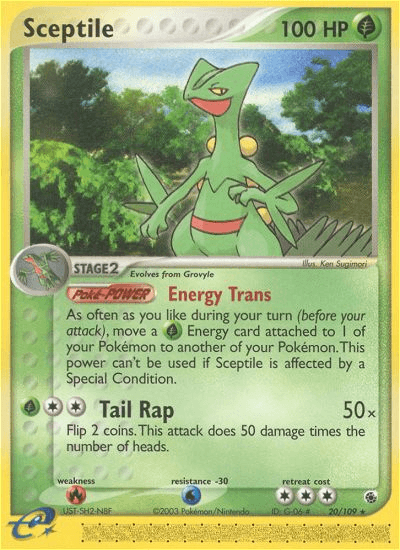 Sceptile Ruby & Sapphire card