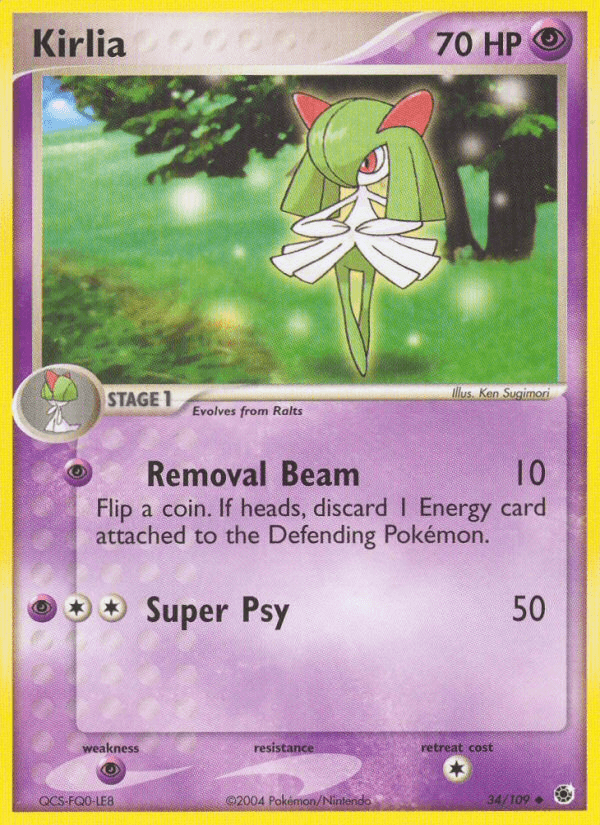 Kirlia Ruby & Sapphire card
