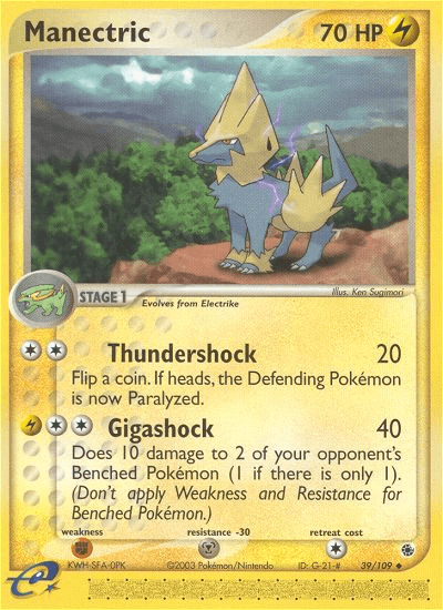 Manectric Ruby & Sapphire card