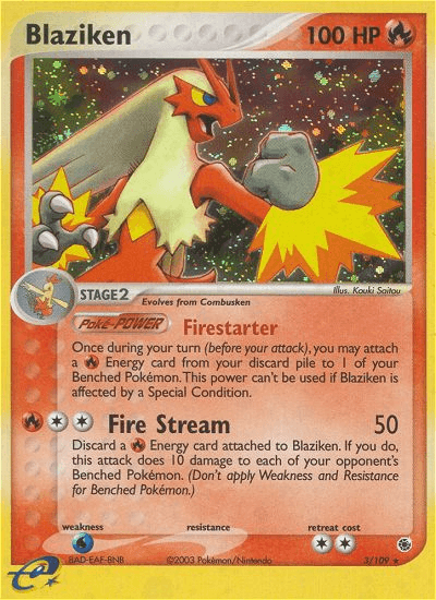 Blaziken Ruby & Sapphire card