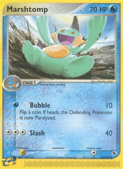 Marshtomp Ruby & Sapphire card