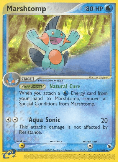Marshtomp Ruby & Sapphire card