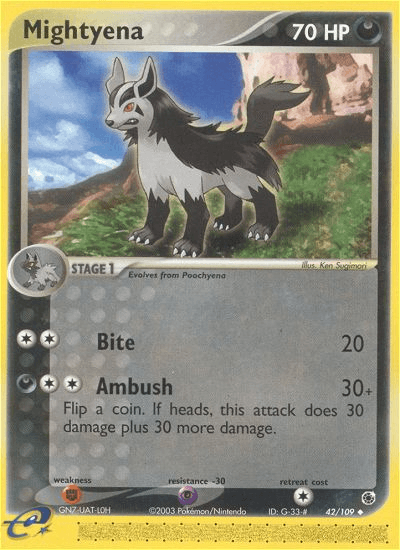 Mightyena Ruby & Sapphire card