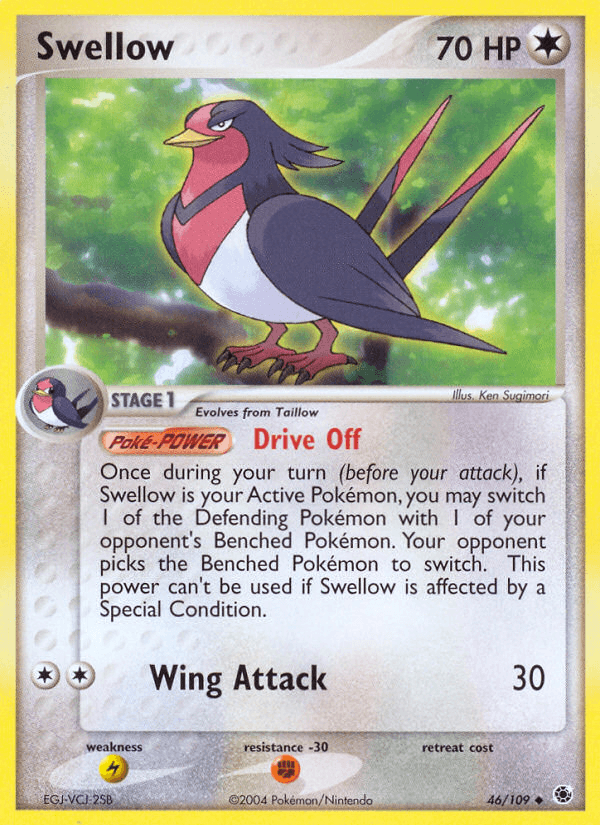 Swellow Ruby & Sapphire card