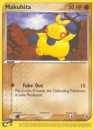 Makuhita Ruby & Sapphire card