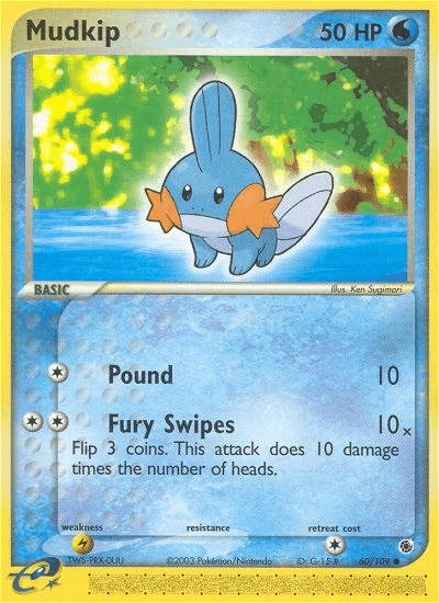 Mudkip Ruby & Sapphire card
