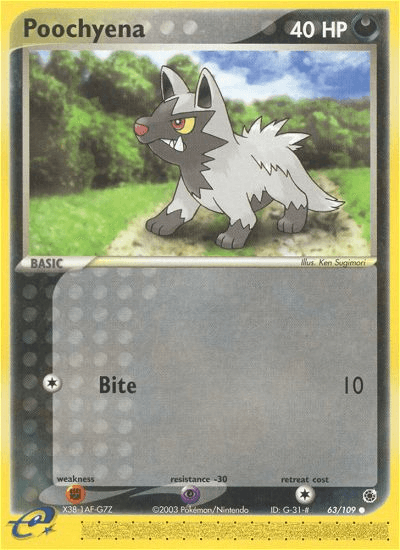 Poochyena Ruby & Sapphire card