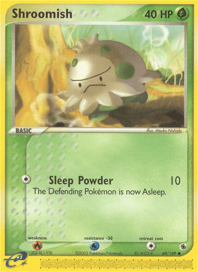 Shroomish Ruby & Sapphire card