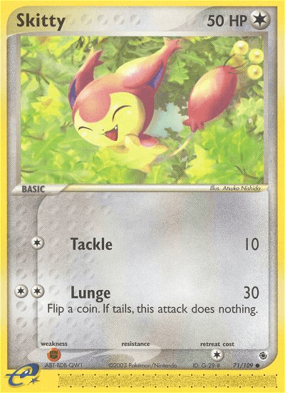 Skitty Ruby & Sapphire card
