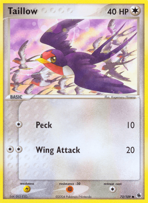 Taillow Ruby & Sapphire card
