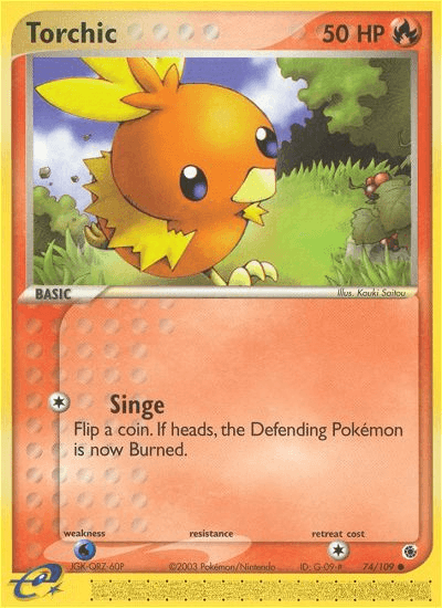 Torchic Ruby & Sapphire card