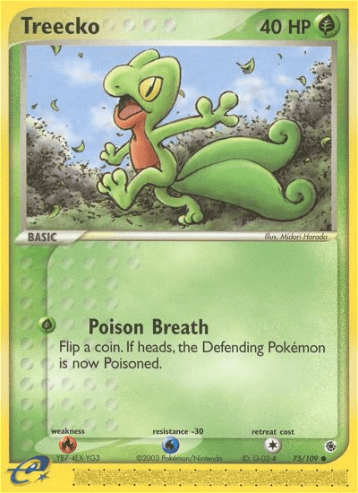 Treecko Ruby & Sapphire card