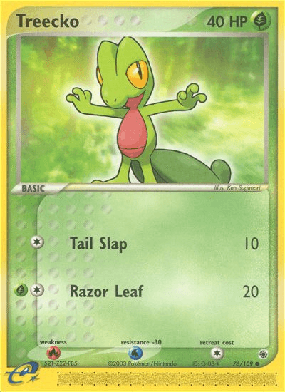 Treecko Ruby & Sapphire card