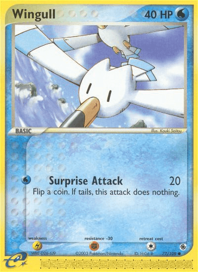 Wingull Ruby & Sapphire card